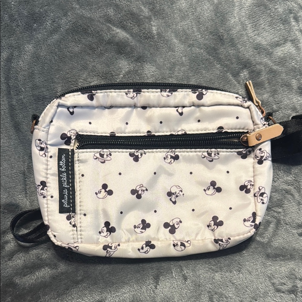 Petunia Pickle Bottom Cream and Black Mickey Mouse Bag